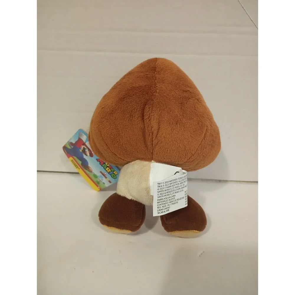 Jakks Pacific Super Mario Goomba Plush Brown Nintendo Collectible Toy NWT